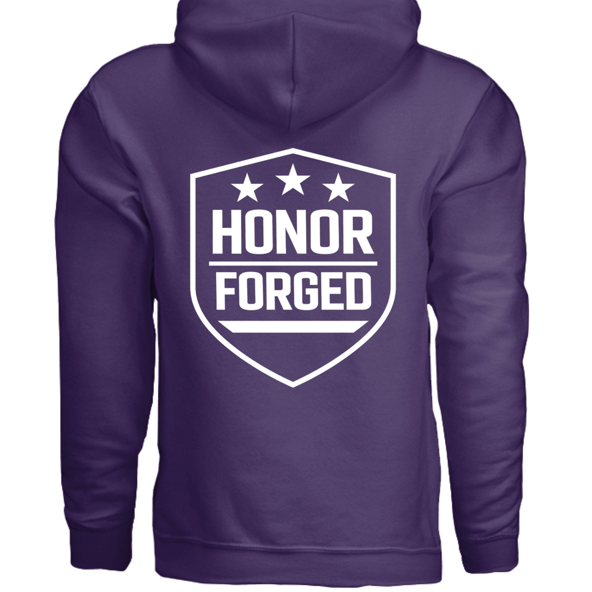 Still Here Purple Hoodie - HONOR FORGED